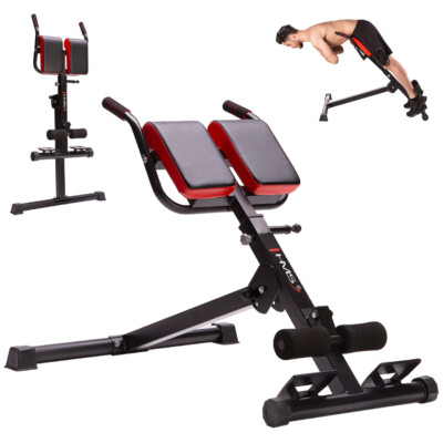 Rückentrainer verstellbarer Rückenstrecker Bauchtrainer Hyperextension klappbar