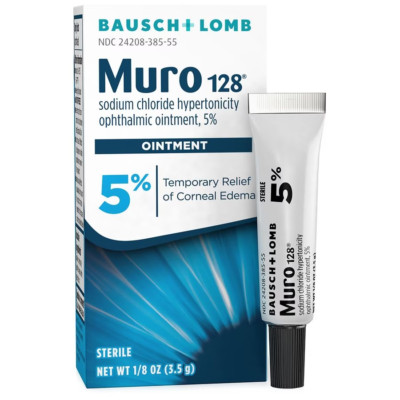 Bausch & Lomb MURO 128 Eye Ointment 5% `1/8 Oz (3.5 g) - (Exp 12/2026)
