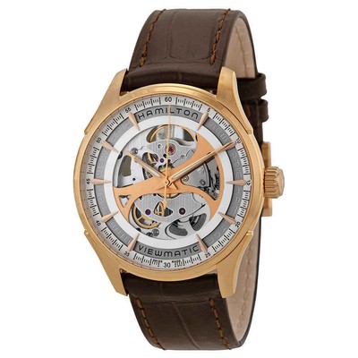 Мужские часы Hamilton Jazzmaster Viewmatic с белым циферблатом-скелетоном H42545551