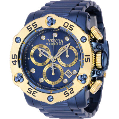 Мужские часы Invicta Reserve Propeller Chronograph с синим циферблатом 38701