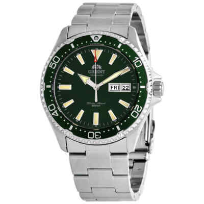 Мужские часы Orient Kamasu с автоматическим зеленым циферблатом RA-AA0004E19B