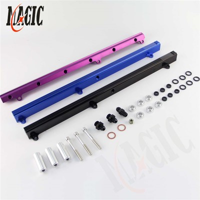 High Flow INJECTOR FUEL RAIL Toyota Soarer Supra MK III Crown 1JZ 1JZGTE BLACK