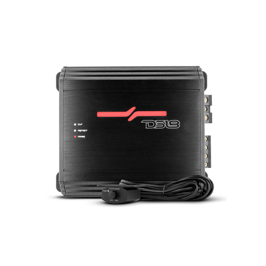 DS18 ZR500.1D ZR Class D 1-Channel Monoblock Amp Car Amplifier 500 Watt RMS 1000