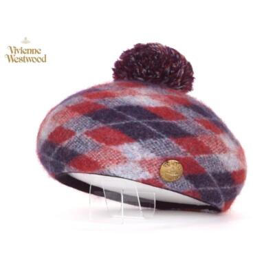 帽子 vivienne westwood studded check beret check description chose color Vivienne Westwood Beret hat