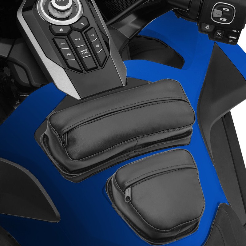 Black Tour Tank Pouch Bags Set kit Fit For Honda Goldwing GL1800 2018