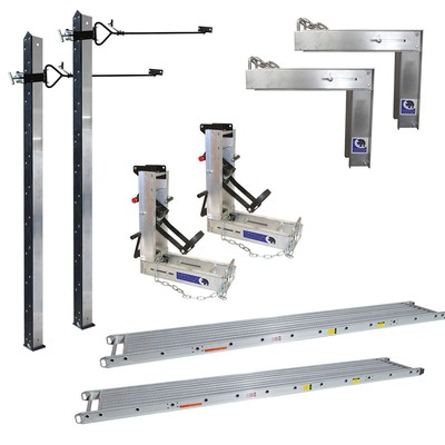 Titan Pump Jack Scaffolding System • OSHA approved • Interchangeable Parts