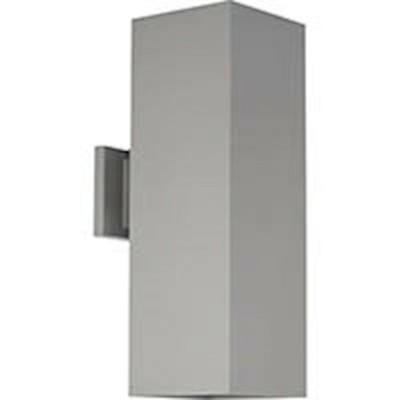 Progress 2 Light 6'' Outdoor LED Square Wall Lantern, Gray - P5644-82-30K
