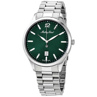 Мужские часы Mathey-Tissot Urban с зеленым кварцевым циферблатом H411MAV