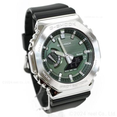 Pre-owned Casio G-shock Gbm-2100a-1a3jf Men Watch Metal Case Bluetooth Analog Digital