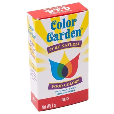 Красный пищевой краситель Color Garden, 5 (6 г) пакетов, коробка