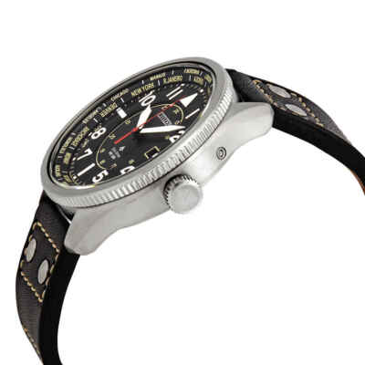 Pre-owned Citizen Promaster Nighthawk Perpetual World Time Men's Watch Bx1010-02e