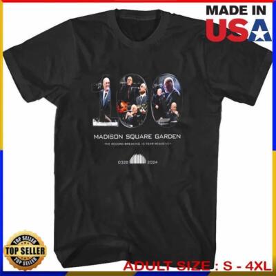 Billy Joel Madison Square Garden 100th t shirt- HOT trend t shirt hot