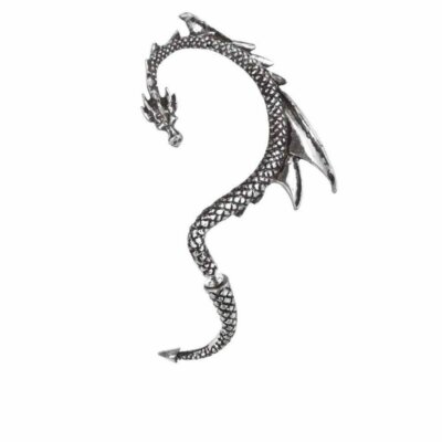 Alchemy Gothic The Dragon Lure Stud Earring - Left Ear   Local Stock   Gothic
