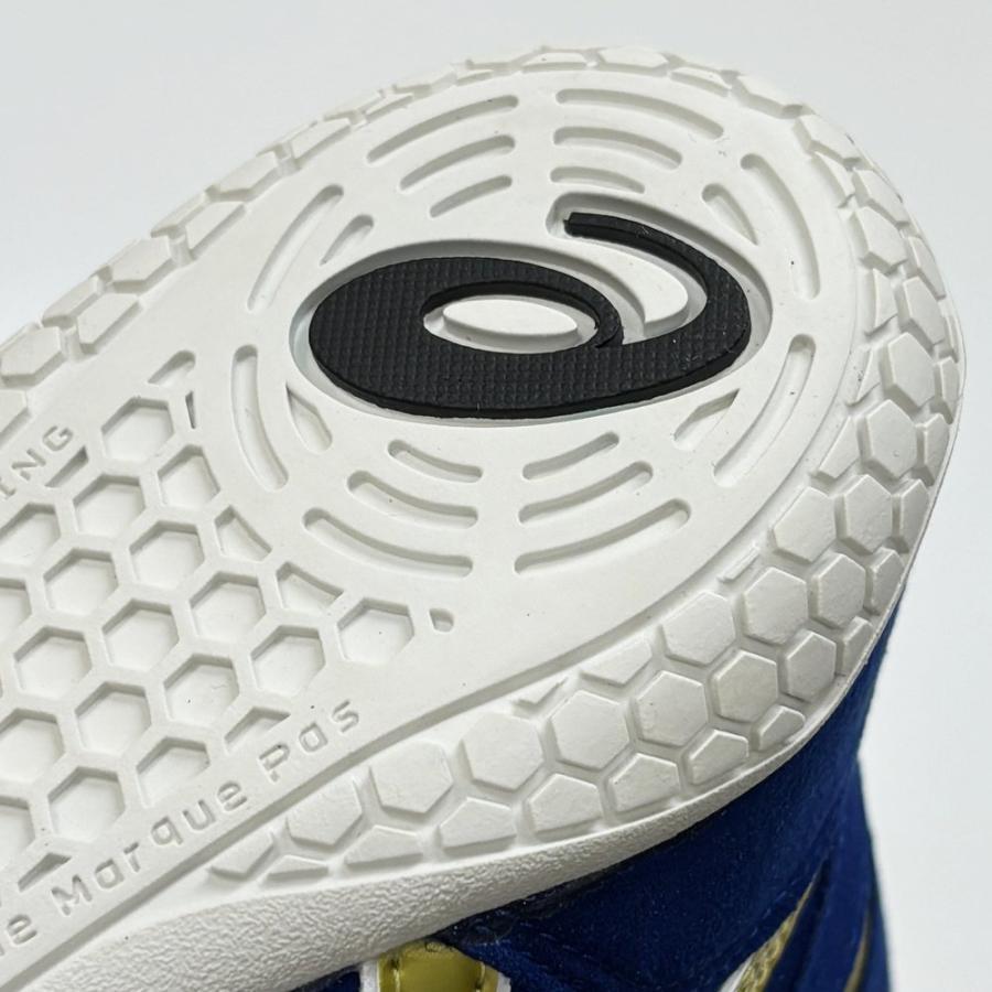 Pre-owned Asics Wrestling Shoes Ex-eo / Blue/gold/shoelace White Twr900 Successor Japan
