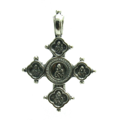 Sterling Silver Pendant Hallmarked Solid 925 Orthodox Cross Handmade Empress
