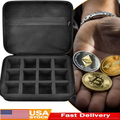 EVA Bag 96 Square Coin Box Collection Box Round Case Storage box Moisture Proof