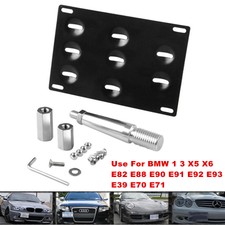 Car Bumper Tow Hook License Plate Mount Bracket Holder ...