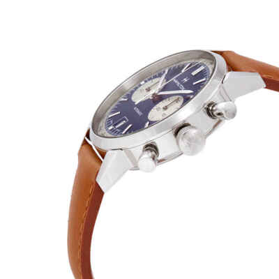 Pre-owned Hamilton Intra-matic Chronograph Automatic Blue Dial Men's Watch H38416541