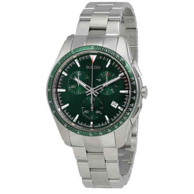 Pre-owned Rado Hyperchrome Chronograph Green Dial Men's Watch R32259313
