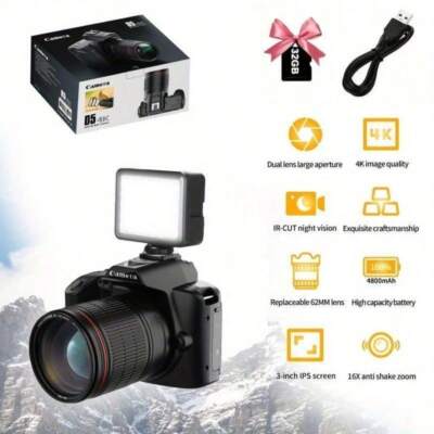 4K Photography Camera, Digital Camera, Cameras For Photography, Vlog Camera, Opt
