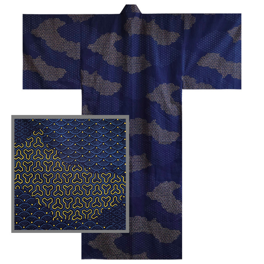 eim nuance line yukata 浴衣 blue nuance line yukata【eimオリジナル浴衣】 – eim online（エイム