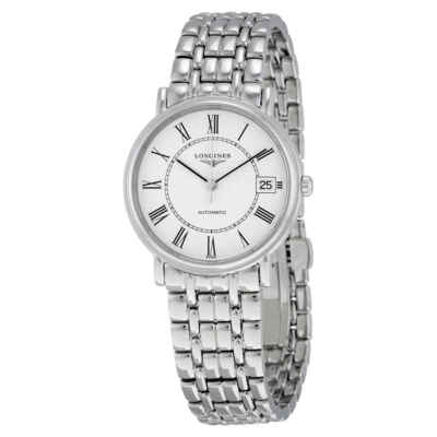 Белые мужские часы Longines Présence - L4.821.4.11.6