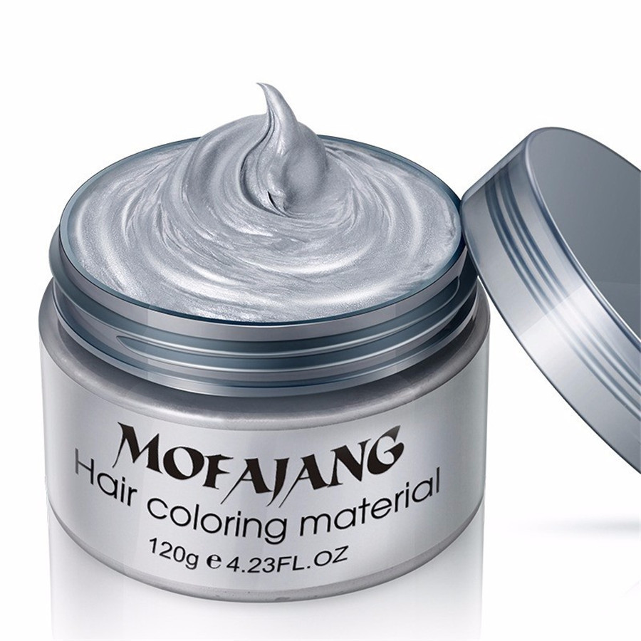 Silver Colour Grey Hair Wax Men Women Grandma Hair Ash Dye
