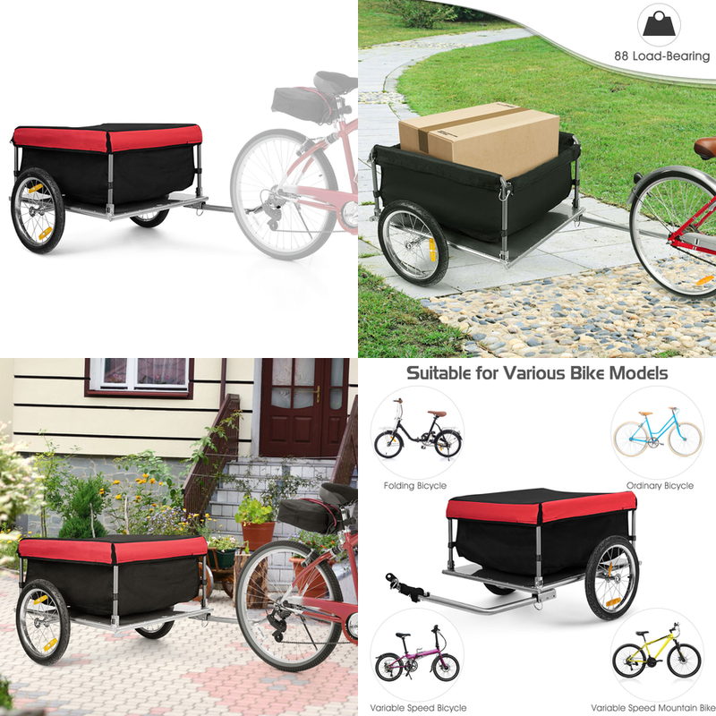 Portador De Carga De Bicicletas Remolque Equipaje Ruedas Bicycle Cargo Carrier
