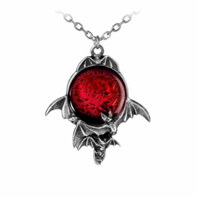 Alchemy Gothic Blood Moon Pendant Necklace   Local Stock   Gothic