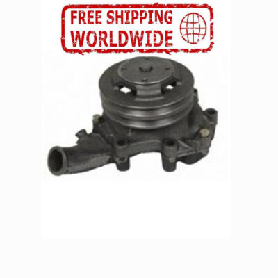 WATER PUMP ASSY WITH BACK PLATE DOUBLE PULLEY FITS FOR FORD New Holland 81834133