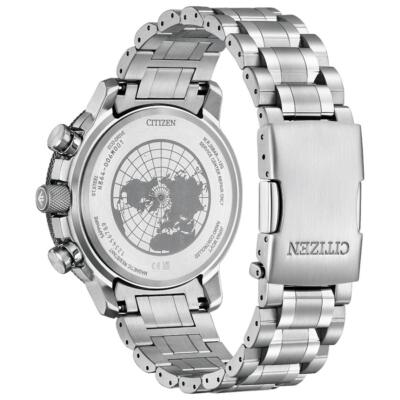 Pre-owned Citizen Promaster Sky By3006-53h Men Watch Eco-drive Direct Flight Atomic Radio