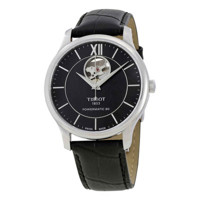 Мужские часы Tissot Tradition с автоматическим черным циферблатом T0639071605800