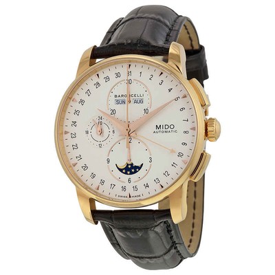 Мужские часы с автоматическим хронографом Mido Baroncelli Moonphase Chronograph M86073M142