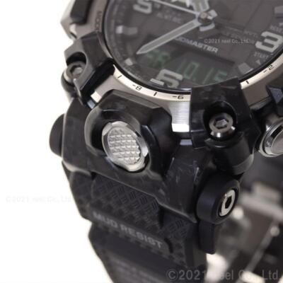 Pre-owned Casio G-shock Gwg-2000-1a1jf Black Red Carbon Mudmaster Men's Wrist Watch