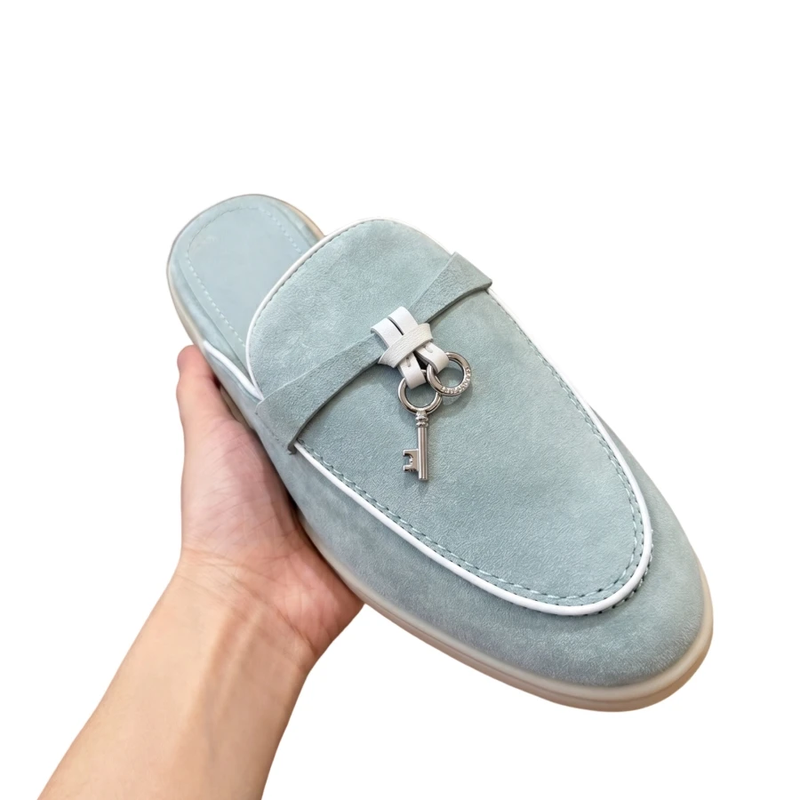Genuine Leather Womens Beautiful Comfortable Cozy Indoor Luxury Slippers Mules