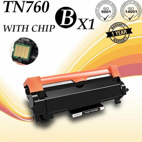 TN760 High Yield Toner with Chip for Brother DCP-L2550DW HL-L2350DW L2390DW 2395