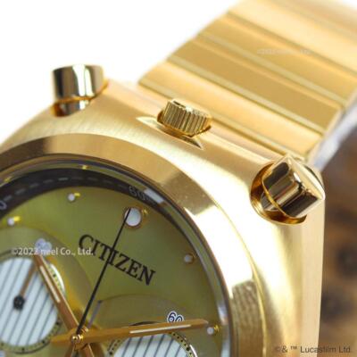 Pre-owned Citizen Record Label Star Wars C-3po An3662-51w Gold Unisex Watch In Box