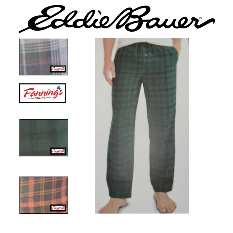 Eddie Bauer Men’s 2 Pack Flannel Sleep Pj Pajama Pants | F41