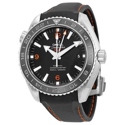 Мужские часы Omega Seamaster Planet Ocean с автоматическим хронометром и черным циферблатом