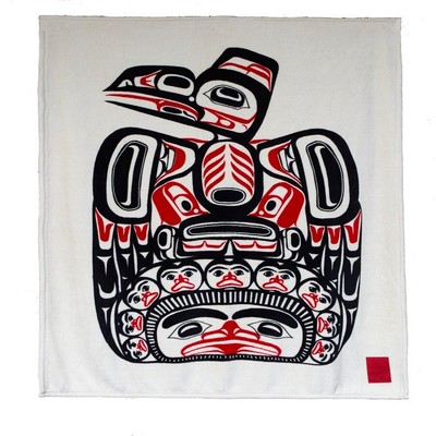 Kanata Blanket Co. Indigenous Art Collection Bill Reid Printed Velura Throw