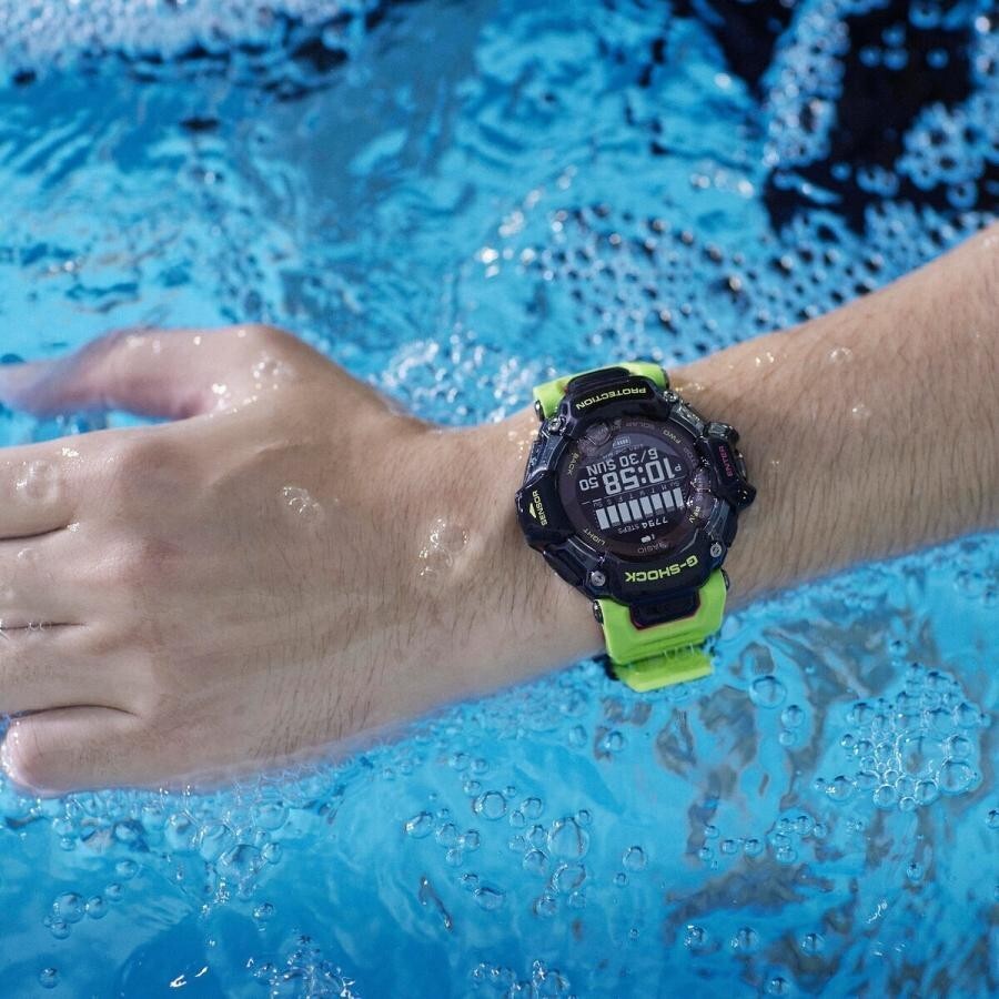 Pre-owned Casio G-shock Gbd-h2000-1a9jr Sports Line G-squad Japan Yellow Gbd-h2000 Series