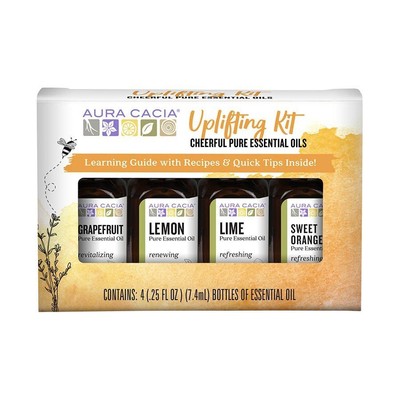 Aura Cacia Upplifiting Kit 4 (набор для бутылочек 0,25 жидких унций)