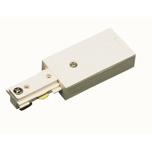 Cal Lighting HT-274 Frosted White Live End Connector for HT Trac Lighting