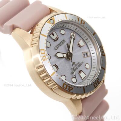 Pre-owned Citizen Promaster Eo2023-00a Women Watch Marine Eco-drive Solar Diver 200ｍ
