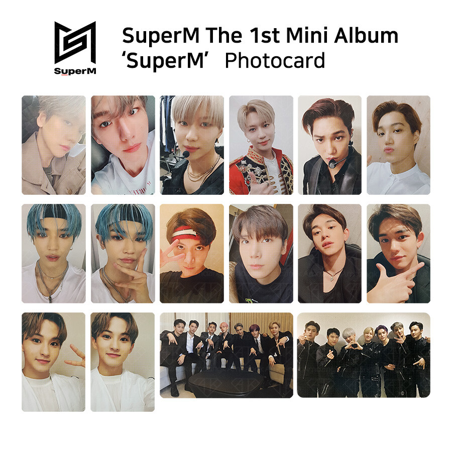 SuperM 1st Mini Album SuperM Photocard JOPPING Member Set