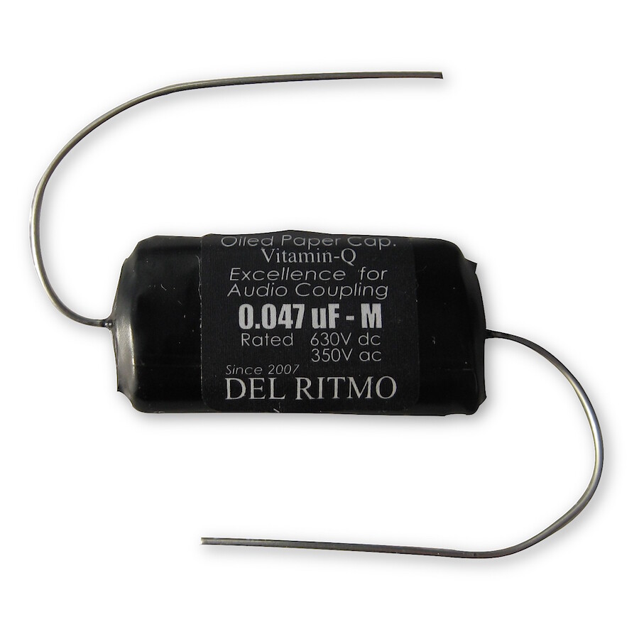 Del Ritmo Vitamin-Q .047uf 630V Oiled Paper Black Candy Tone
