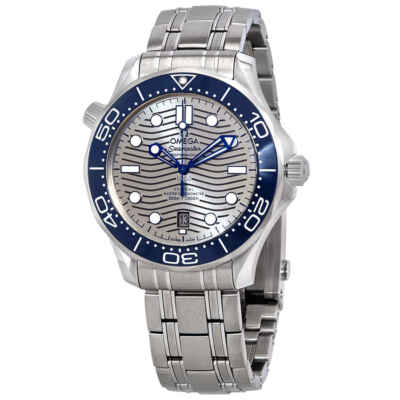 Pre-owned Omega Seamaster Automatic Grey Dial Men's Watch 210.30.42.20.06.001