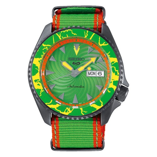 Pre-owned Seiko 5 Sports Srpf23k1/srpf23 Street Fighter V Blanka Auto Limited 9999 Pcs
