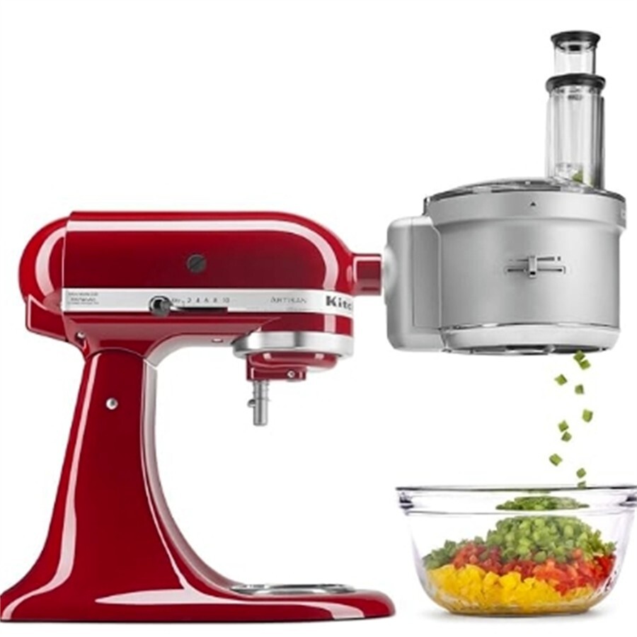 KitchenAid Silver Dicing Kit Attachment for KSM2FPA Food Processor: Effortless!