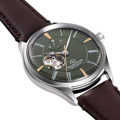 Pre-owned Orient Star Rk-at0202e Green Dial Mechanical Automatic Skeleton Men Watch Japan